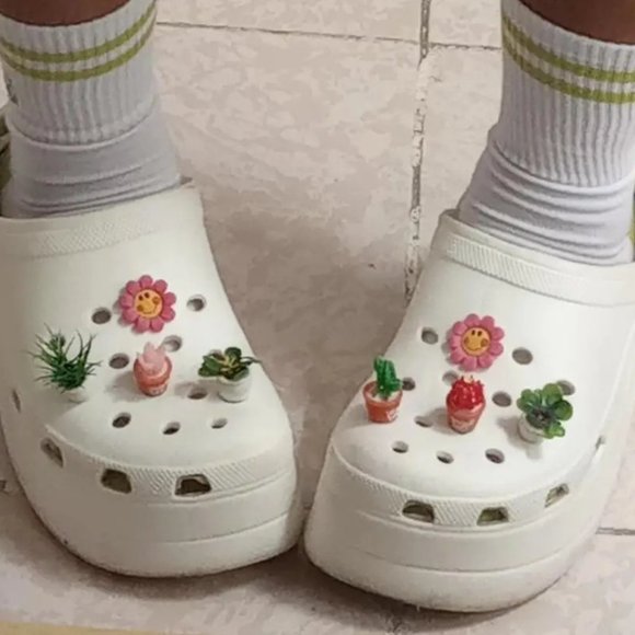 Succulent shoe charm garden houseplants mushroom cactus violet - Picture 11 of 12